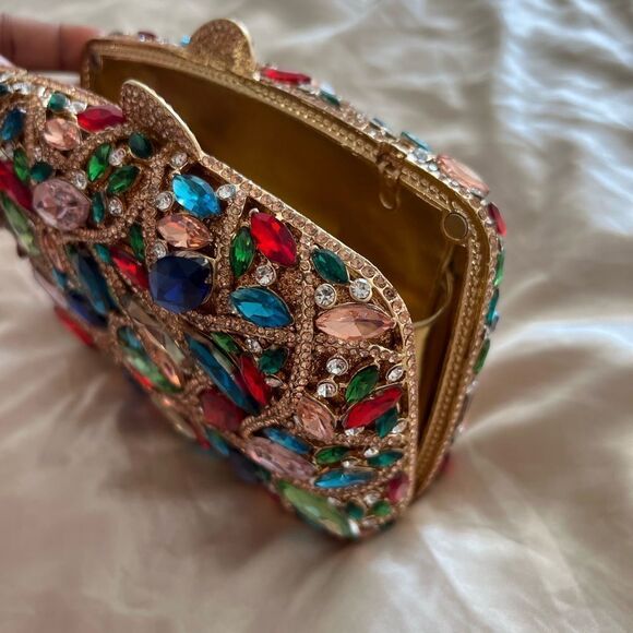 Multicolor Gemstone Clutch - Picture 4 of 6